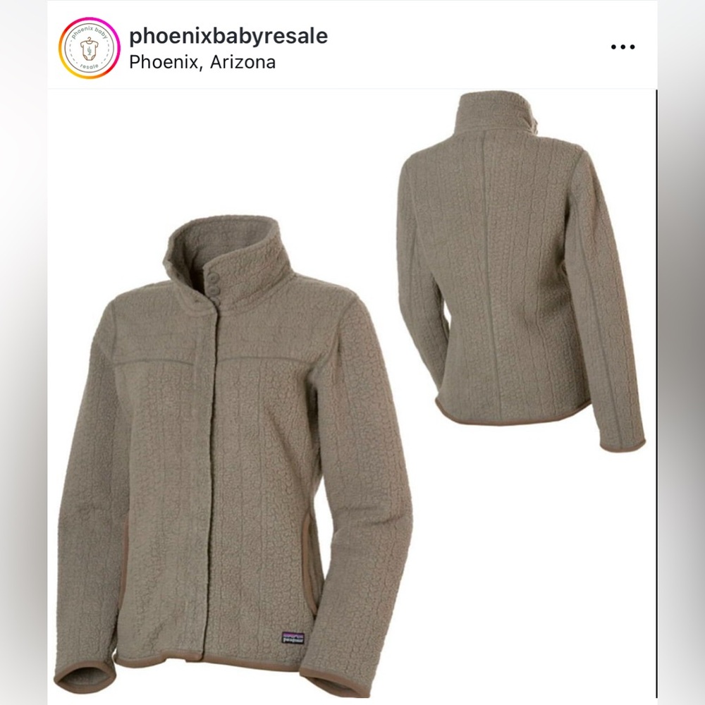 Patagonia Jacket Fleece Full Zip Gray Women’s MEDIUM‎ Made in USA vintage